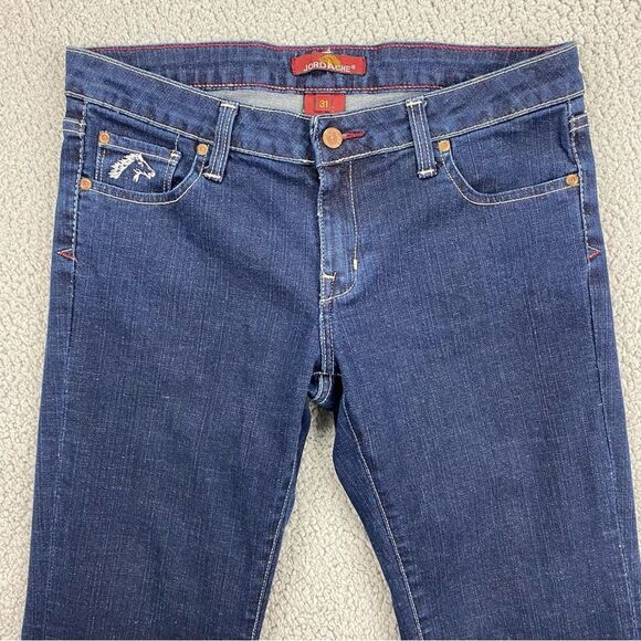 Jordache Women's Vintage Bootcut Dark Wash Jeans Made in USA  |   Size:  31 - Picture 2 of 15